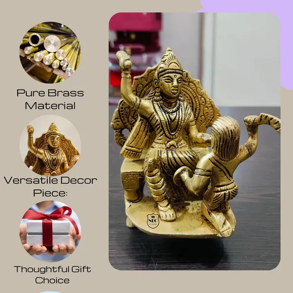 NEO_CLASSIC_Baglamukhi_Mata_Brass_Idol_|_Sitting_Bagla_Mukhi_Maa_Murti_for_Home_Temple,_Office_&_Pooja_Room_|_Handcrafted_Brass_Religious_Statue_|_Height_4.5_Inch
