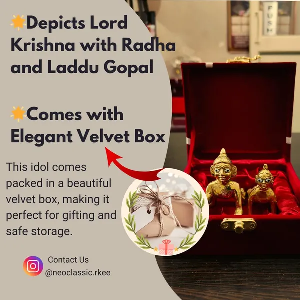 NEO_CLASSIC_Laddu_Gopal_with_Baby_Radha_Brass_Jugal_Jodi_–_2.5_Inch_Decorative_Figurine