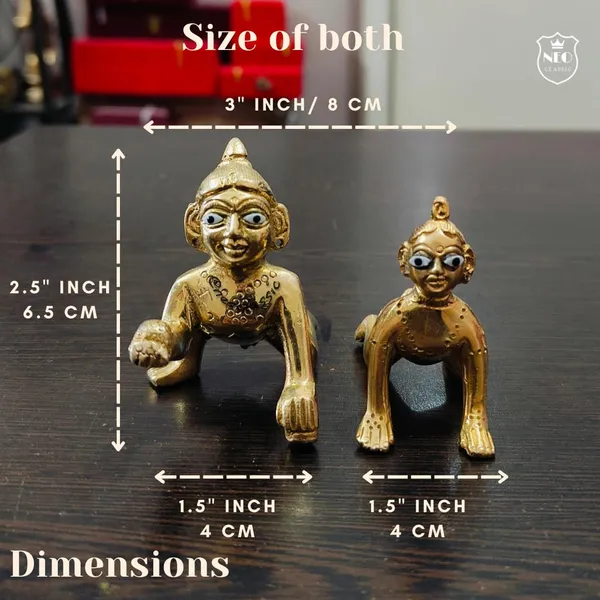 NEO_CLASSIC_Laddu_Gopal_with_Baby_Radha_Brass_Jugal_Jodi_–_2.5_Inch_Decorative_Figurine