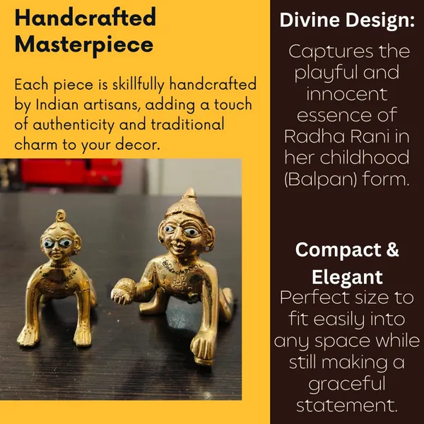 NEO_CLASSIC_Laddu_Gopal_with_Baby_Radha_Brass_Jugal_Jodi_–_2.5_Inch_Decorative_Figurine