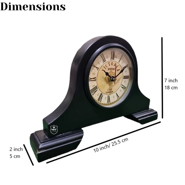 NEO_CLASSIC_Handmade_Wooden_Table_Clock_–_Vintage_Antique_Desk_Clock_for_Home_&_Office_(18_cm)