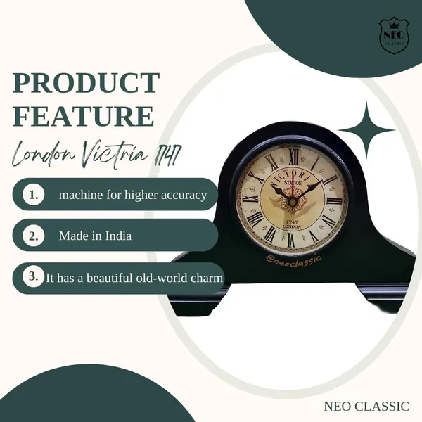 NEO_CLASSIC_Handmade_Wooden_Table_Clock_–_Vintage_Antique_Desk_Clock_for_Home_&_Office_(18_cm)