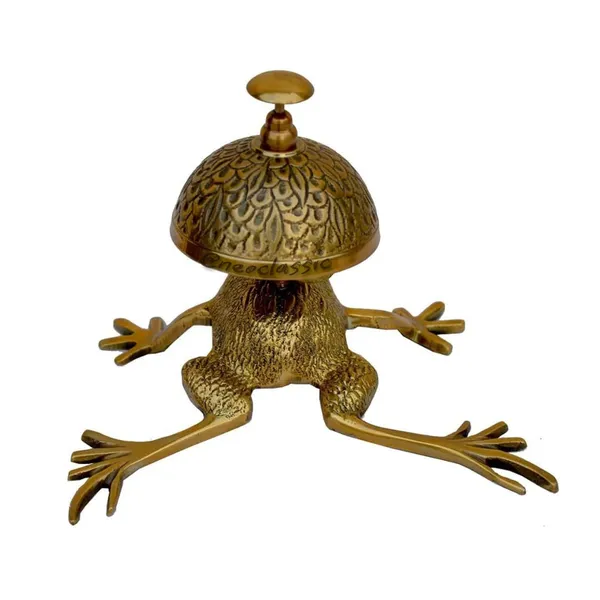 Frog_Design_Brass_Desk_Bell_Front_Desk_Call_Ringer_For_Hotel_Reception_Retail_Counters_Nautical_Style_Push_Button_Service_Bell_With_Nice_Sound_Decorative_Home_Office_Decor