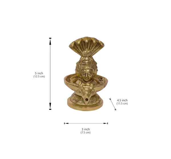 NEO_CLASSIC_Brass_Shivling_with_Panchmukhi_Sheshnaag_&_Gomukh_Jal_Dhara_–_Trimukhi_Design_(5_Inch)