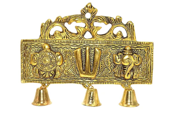 NEO_CLASSIC_Tirupati_Balaji_Shankh_Chakra_Namah_Door_Hanging_with_Bells_|_Religious_Wall_Hanging_for_Home,_Office,_Mandir_&_Room_Décor