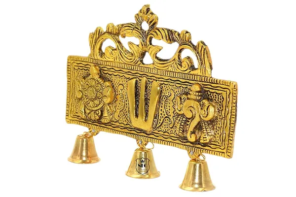 NEO_CLASSIC_Tirupati_Balaji_Shankh_Chakra_Namah_Door_Hanging_with_Bells_|_Religious_Wall_Hanging_for_Home,_Office,_Mandir_&_Room_Décor