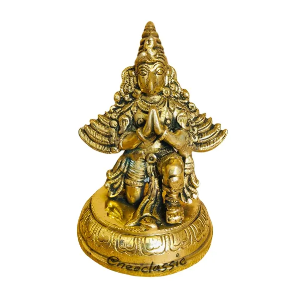 Garuda_Murti_Garud_Bhagwan_Idol_Brass_Statue_Holy_Bird_Figurine_Lord_Vishnu_Hindu_God_Sculpture_Seates_6_Inches