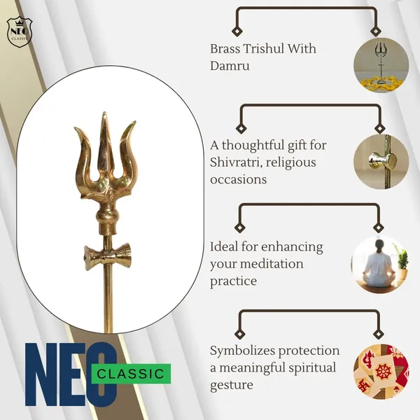NEO_CLASSIC_Brass_Trishul_with_Damru_on_Stand_|_Traditional_Shiva_Trident_Idol_for_Pooja_Ghar,_Home_Temple_Décor_&_Spiritual_Setup_|_6_Inch