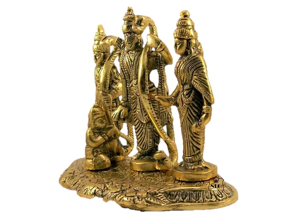 NEO_CLASSIC_Ram_Darbar_Statue_–_Lord_Rama,_Laxman,_Sita_&_Hanuman_Idol_for_Puja_Room_(Medium_Base)