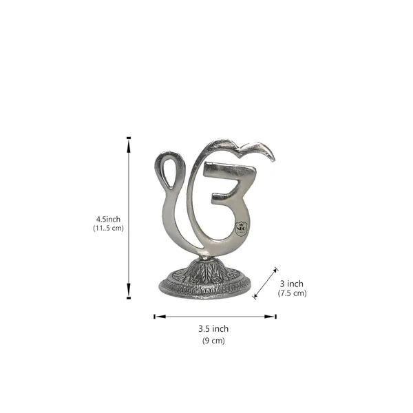 NEO_CLASSIC_Metal_Ek_Onkar_Symbol_Showpiece_|_Silver_Finish_Religious_Decorative_Symbol_for_Gurudwara,_Home_Temple,_Office_&_Wall/Table_Décor