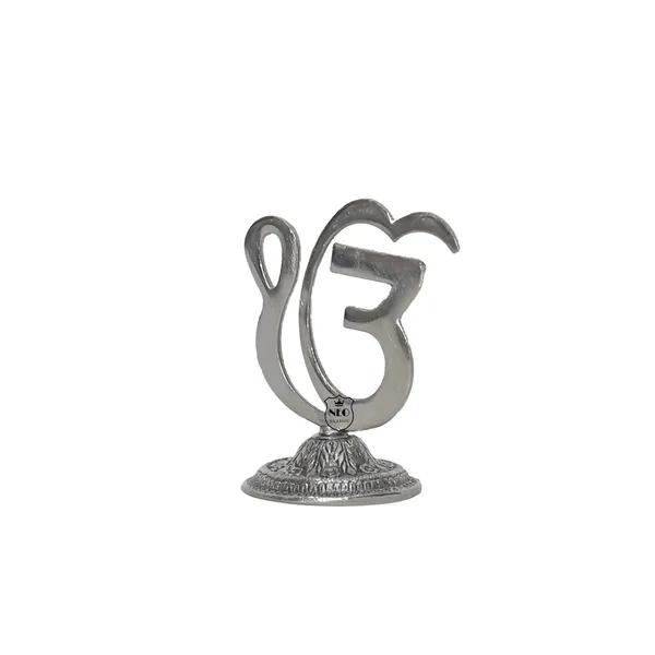 NEO_CLASSIC_Metal_Ek_Onkar_Symbol_Showpiece_|_Silver_Finish_Religious_Decorative_Symbol_for_Gurudwara,_Home_Temple,_Office_&_Wall/Table_Décor