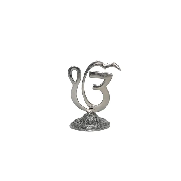 NEO_CLASSIC_Metal_Ek_Onkar_Symbol_Showpiece_|_Silver_Finish_Religious_Decorative_Symbol_for_Gurudwara,_Home_Temple,_Office_&_Wall/Table_Décor