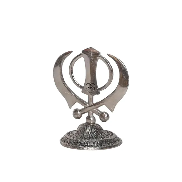 NEO_CLASSIC_Metal_Khanda_Sahib_Symbol_Showpiece_|_Silver_Finish_Sikh_Religious_Symbol_for_Gurudwara,_Home,_Office_&_Temple_Décor