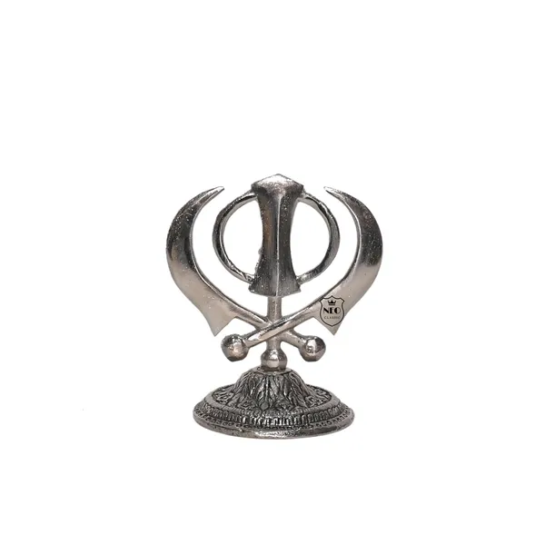 NEO_CLASSIC_Metal_Khanda_Sahib_Symbol_Showpiece_|_Silver_Finish_Sikh_Religious_Symbol_for_Gurudwara,_Home,_Office_&_Temple_Décor