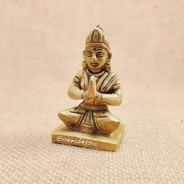 NEO_CLASSIC_Parvati_Mata_Brass_Idol_|_Sitting_Parvati_Maa_Murti_for_Pooja,_Mandir_&_Home_Temple_Décor_|_Handcrafted_Brass_Religious_Statue_|_Height_3_Inch