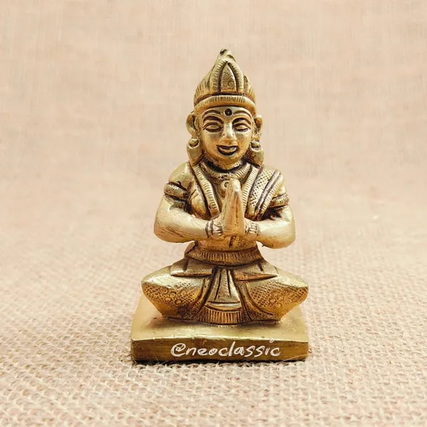 NEO_CLASSIC_Parvati_Mata_Brass_Idol_|_Sitting_Parvati_Maa_Murti_for_Pooja,_Mandir_&_Home_Temple_Décor_|_Handcrafted_Brass_Religious_Statue_|_Height_3_Inch