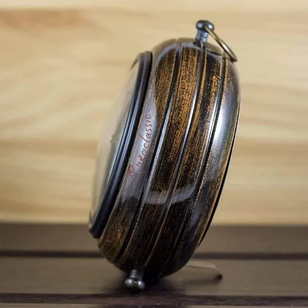 NEO_CLASSIC_Wooden_Table_Clock_–_Antique_Earth_Dial_for_Home_&_Office_Decor