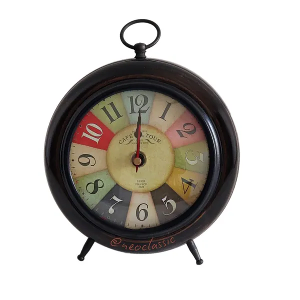 NEO_CLASSIC_Antique_Wooden_Table_Clock_|_Old_Style_Dial_Decorative_Desk_Clock_for_Office,_Home_Décor_&_Handicraft_Display