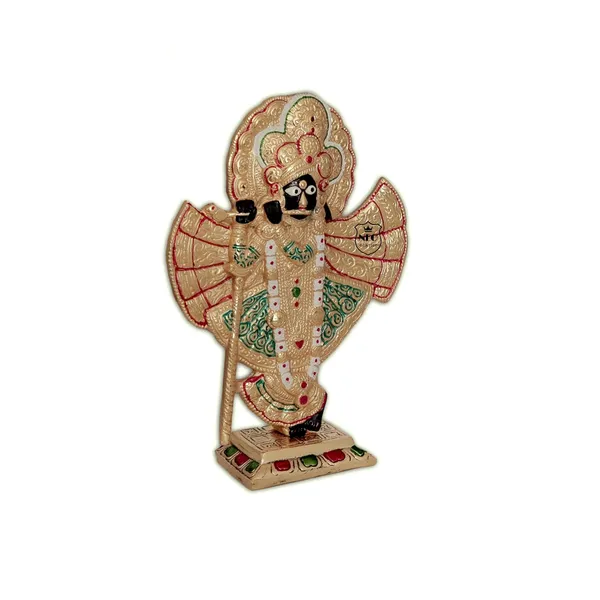 NEO_CLASSIC_Shrinathji_Idol_Statue_–_Banke_Bihari_Krishna_Murti_|_Metal_Multi-Color_with_Gold_Finish_|_Religious_Home_Temple_Decor