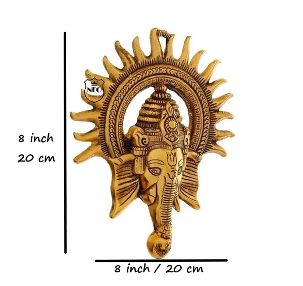 NEO_CLASSIC_Ganesh_Wall_Hanging_for_Wall_Décor_|_Elegant_Lord_Ganesha_Idol_Lucky_Feng_Shui_Decorative_Wall_Art_for_Home,_Office_&_Entrance_|_8_Inch