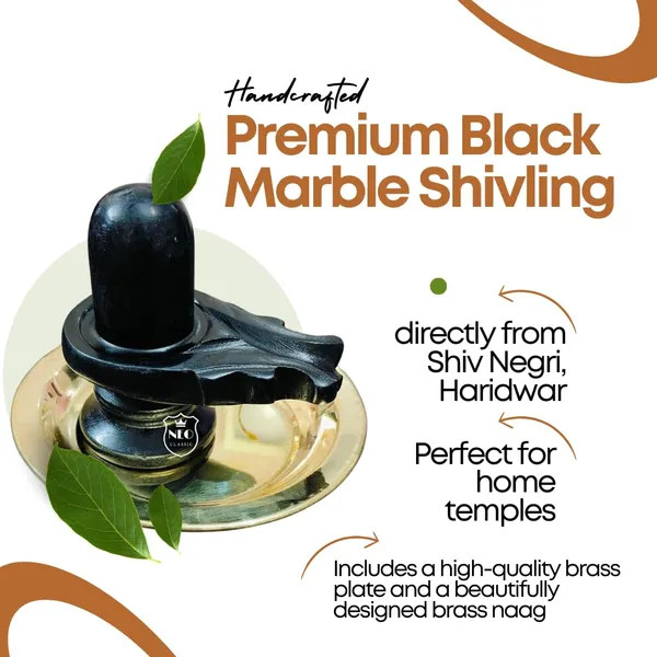 NEO_CLASSIC_Black_Marble_Shivling_with_Brass_Plate_&_Naag_–_Bholenath_Shivling_for_Puja_(3_Inch)