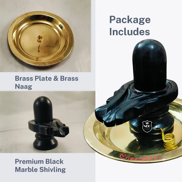 NEO_CLASSIC_Black_Marble_Shivling_with_Brass_Plate_&_Naag_–_Bholenath_Shivling_for_Puja_(3_Inch)