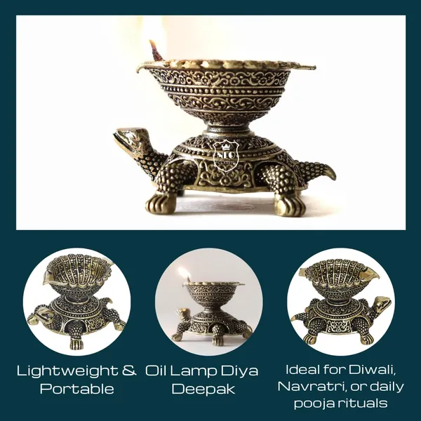 NEO_CLASSIC_Brass_Kachua_Deepak_|_Traditional_Turtle_Oil_Lamp_for_Home_Temple,_Pooja,_Diwali_&_Daily_Worship_|_Decorative_Brass_Diya_|_3.5_cm