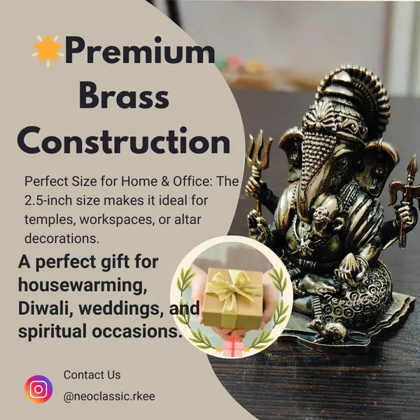 Lord_Ganesh_Round_Trunk_Brass_Statue_Handcrafted_Decorative_Idol_For_Home_Office_Auspicious_Gift_For_Festive_Spiritual_Decor_Round_Trunk