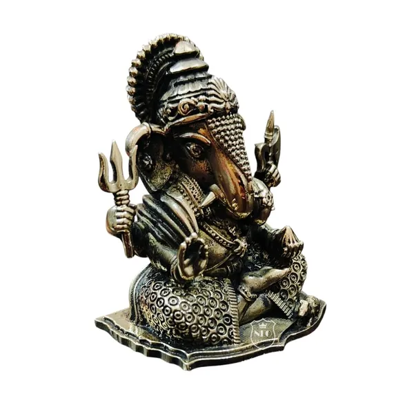 Lord_Ganesh_Round_Trunk_Brass_Statue_Handcrafted_Decorative_Idol_For_Home_Office_Auspicious_Gift_For_Festive_Spiritual_Decor_Round_Trunk
