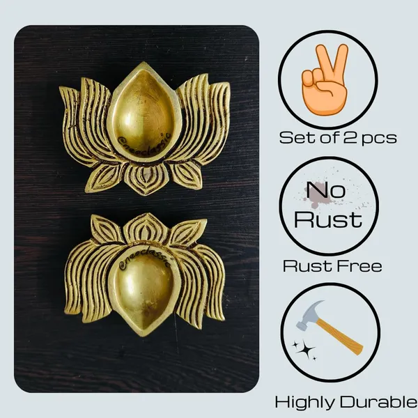NEO_CLASSIC_Brass_Kamal_Diya_Set_|_Lotus_Shape_Brass_Finish_Deepak_for_Pooja,_Diwali_Decoration_&_Home_Temple_Décor_|_Pack_of_2