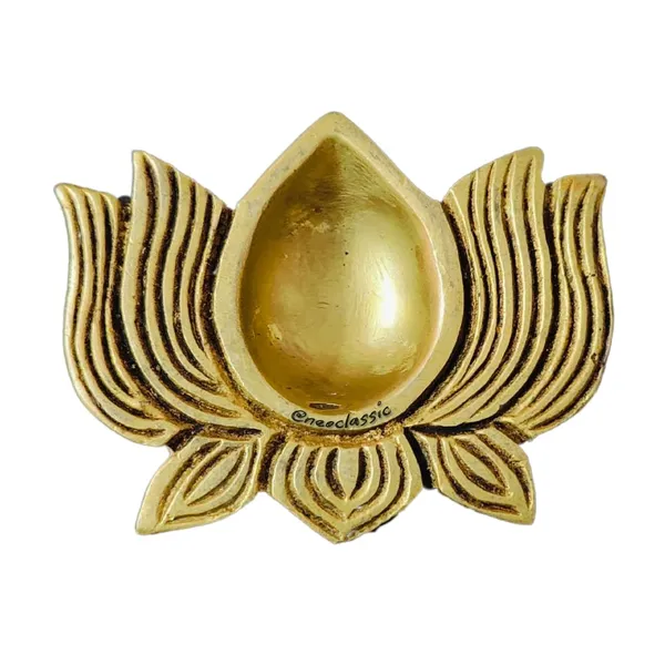 NEO_CLASSIC_Brass_Kamal_Diya_Set_|_Lotus_Shape_Brass_Finish_Deepak_for_Pooja,_Diwali_Decoration_&_Home_Temple_Décor_|_Pack_of_2