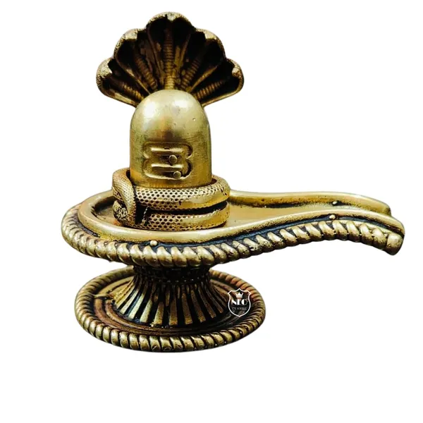NEO_CLASSIC_Brass_Shivling_Idol_–_Handcrafted_Bholenath_Mahadev_Statue_for_Home_Temple_&_Puja_Decor