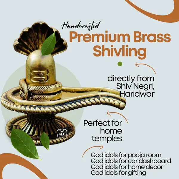 NEO_CLASSIC_Brass_Shivling_Idol_–_Handcrafted_Bholenath_Mahadev_Statue_for_Home_Temple_&_Puja_Decor