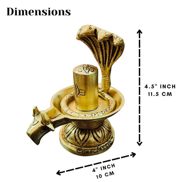 NEO_CLASSIC_Handcrafted_Brass_Finish_Shivling_Statue_–_Traditional_Pooja_Murti_(8_cm)