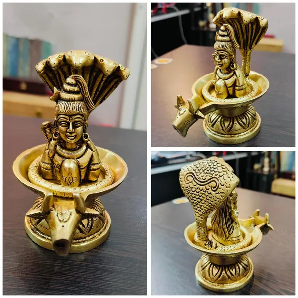 NEO_CLASSIC_Handcrafted_Ekmukhi_Shivling_Statue_–_Antique_Brass_Finish_Pooja_Murti_(4.5_Inch)