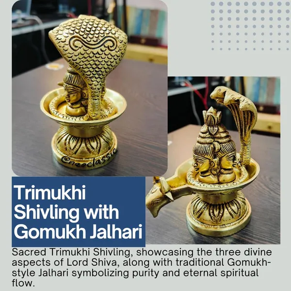 NEO_CLASSIC_Handcrafted_Brass_Shivling_Statue_|_Antique_Finish_Trimukhi_Shivling_Murti_|_Traditional_Pooja_&_Temple_Decor_(4.5_Inch)