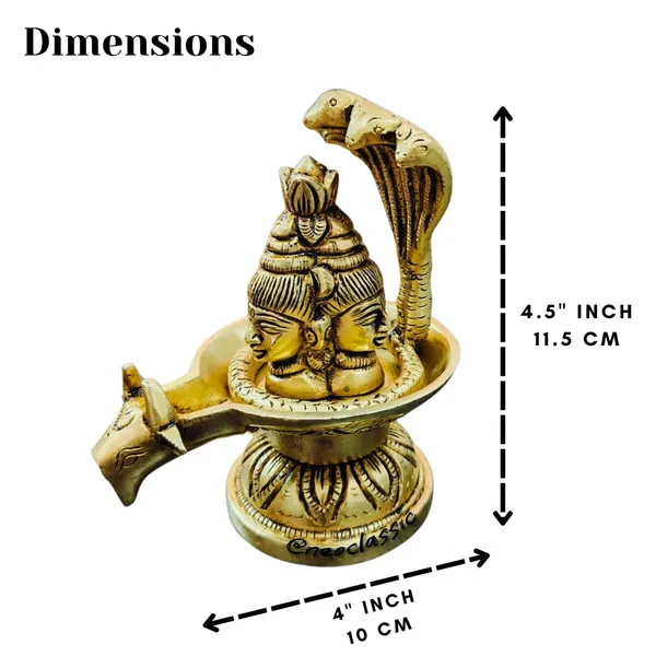 NEO_CLASSIC_Handcrafted_Brass_Shivling_Statue_|_Antique_Finish_Trimukhi_Shivling_Murti_|_Traditional_Pooja_&_Temple_Decor_(4.5_Inch)