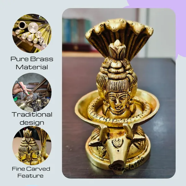 NEO_CLASSIC_Handcrafted_Brass_Shivling_Statue_|_Antique_Finish_Trimukhi_Shivling_Murti_|_Traditional_Pooja_&_Temple_Decor_(4.5_Inch)