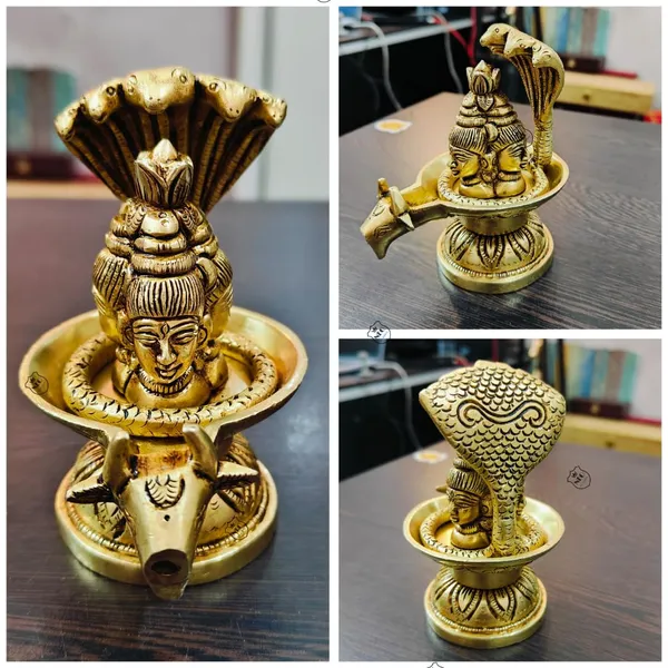 NEO_CLASSIC_Handcrafted_Brass_Shivling_Statue_|_Antique_Finish_Trimukhi_Shivling_Murti_|_Traditional_Pooja_&_Temple_Decor_(4.5_Inch)
