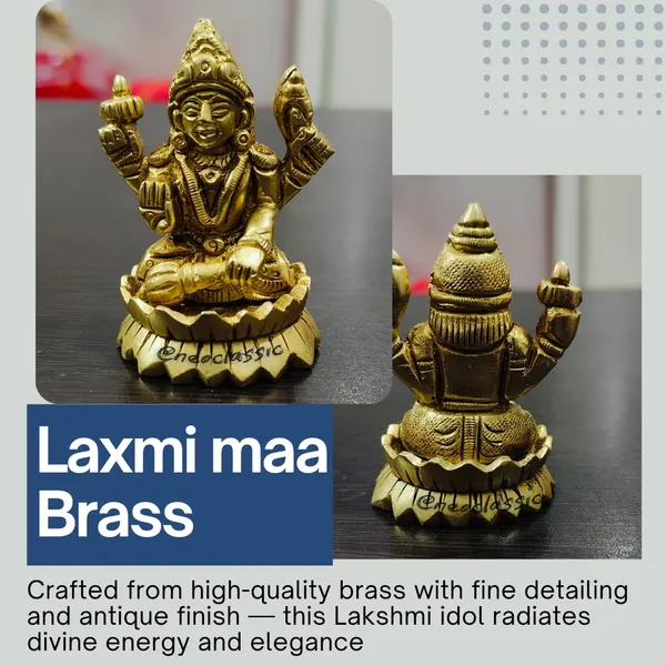 Brass_Laxmi_Idol_Set_Antique_Finish_Decorative_Showpiece_For_Home_Office_Auspicious_Diwali_Gift_For_Puja_Mandir_Laxmi