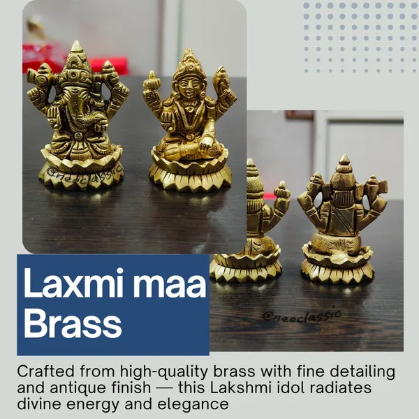 Brass_Laxmi_Ganesh_Idol_Set_Antique_Finish_Decorative_Showpiece_For_Home_Office_Car_Dashboard_Auspicious_Diwali_Gift_For_Puja_Mandir_Laxmi_Ganesh_Set