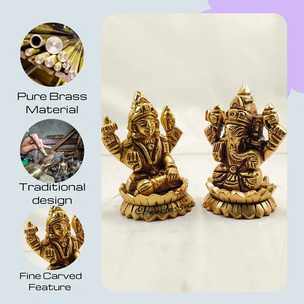 Brass_Laxmi_Ganesh_Idol_Set_Antique_Finish_Decorative_Showpiece_For_Home_Office_Car_Dashboard_Auspicious_Diwali_Gift_For_Puja_Mandir_Laxmi_Ganesh_Set