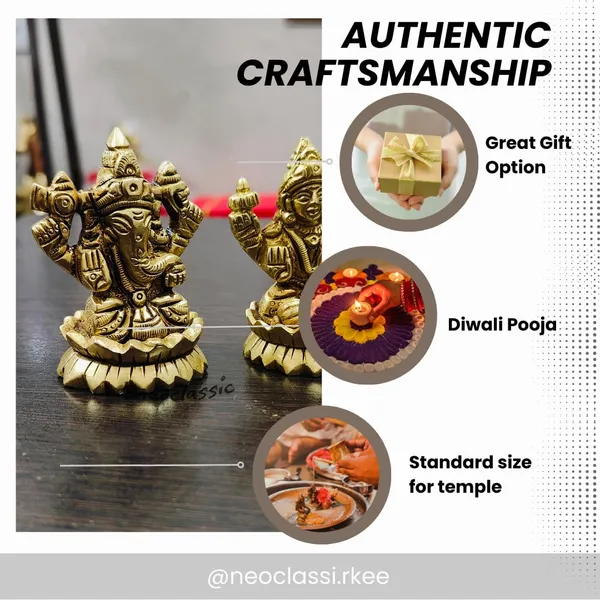 Brass_Laxmi_Ganesh_Idol_Set_Antique_Finish_Decorative_Showpiece_For_Home_Office_Car_Dashboard_Auspicious_Diwali_Gift_For_Puja_Mandir_Laxmi_Ganesh_Set