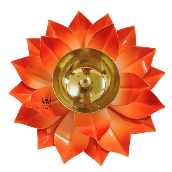 Brass_Diya_Deepak_Oil_Lamp_Lotus_Kamal_Shape_Deepak_I_Deepak_For_Pooja_Diwali_Decoration_I_Colorful_Handcrafted_Brass_Lotus_Diya_Deepak_Pooja_Orange