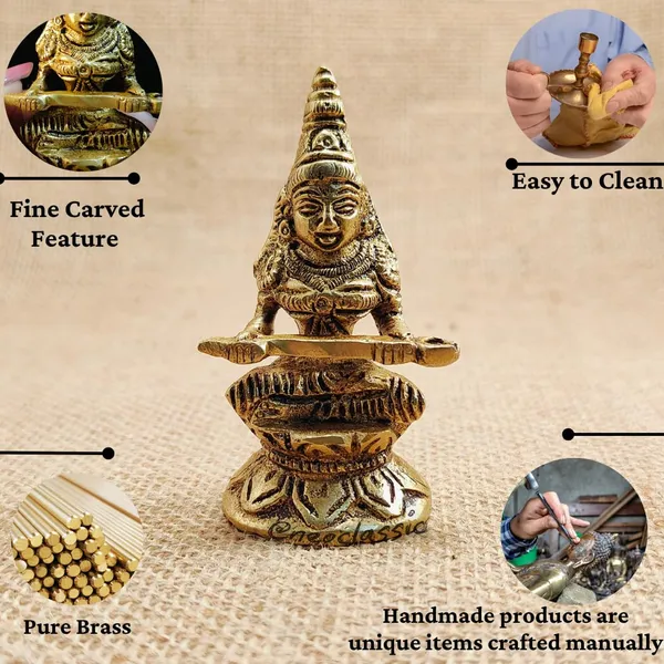 NEO_CLASSIC_Brass_Annapurna_Devi_Idol_|_Handcrafted_Hindu_Goddess_Statue_on_Kamal_Base_for_Pooja,_Home_Temple_Décor_&_Gifting_|_Pure_Brass_Murti