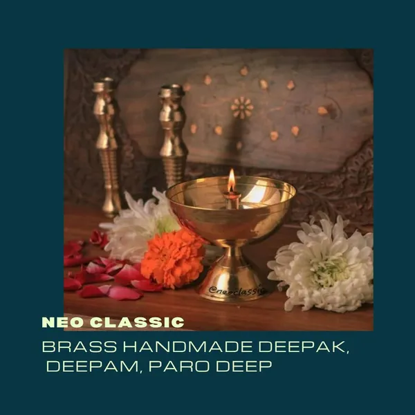 NEO_CLASSIC_Brass_Paro_Deepak_No.1_|_Traditional_Brass_Oil_Lamp_for_Daily_Pooja,_Diwali_Decoration,_Home_Temple_&_Religious_Décor