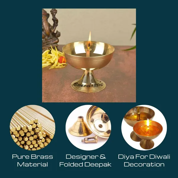 NEO_CLASSIC_Brass_Paro_Deepak_No.1_|_Traditional_Brass_Oil_Lamp_for_Daily_Pooja,_Diwali_Decoration,_Home_Temple_&_Religious_Décor
