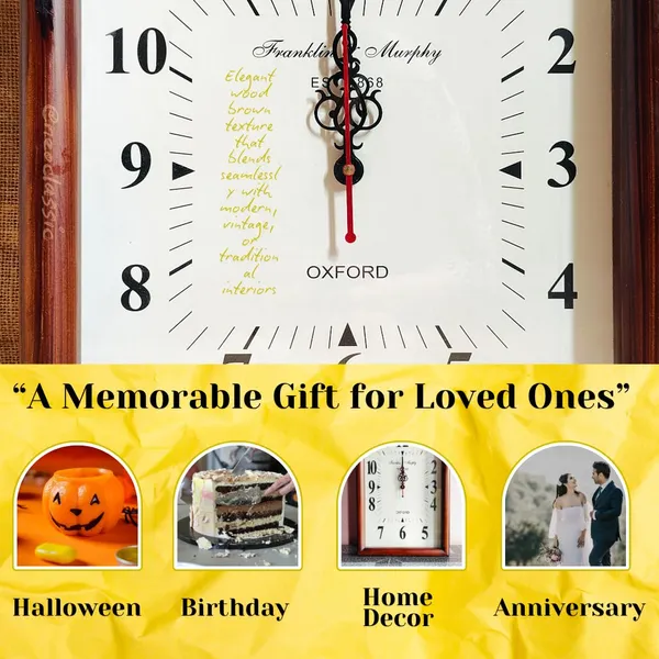 NEO_CLASSIC_Handcrafted_Wooden_Wall_Clock_–_Rectangle_Shape_Decorative_Clock_for_Home_&_Office_(18_Inch)