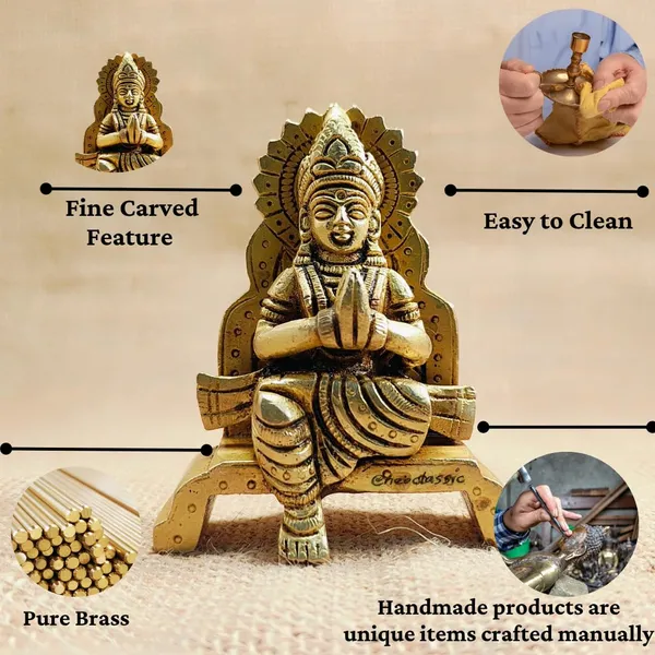 NEO_CLASSIC_Parvati_Mata_Brass_Idol_|_Handcrafted_Sitting_Parvati_Maa_Murti_for_Pooja,_Mandir_&_Home_Temple_Décor_|_Hindu_Goddess_Religious_Statue_for_Gifting