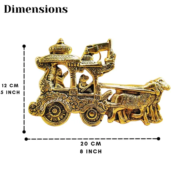 NEO_CLASSIC_Metal_Gold_Plated_Lord_Krishna_Arjun_Rath_Showpiece_|_Antique_Finish_Krishna_Chariot_with_Horses_Statue_|_Traditional_Home_Temple_&_Living_Room_Décor_|_Small
